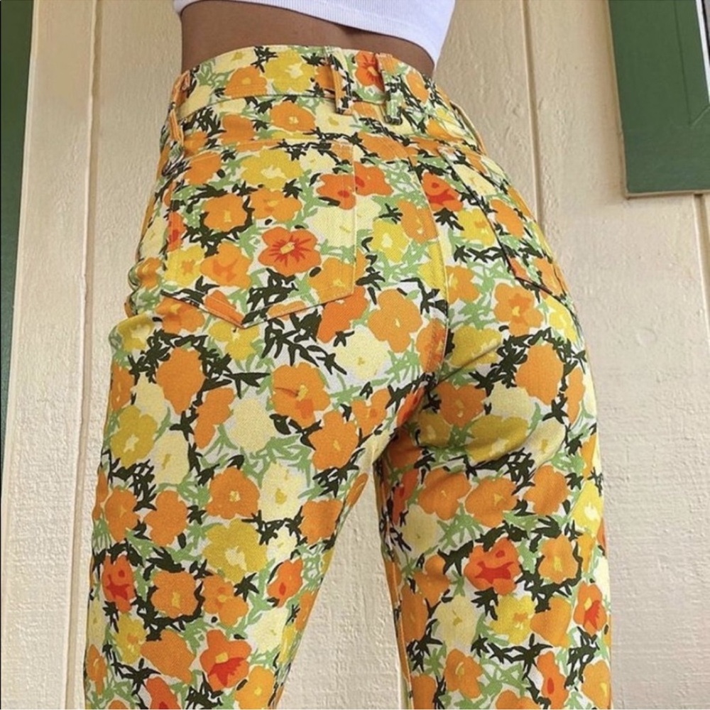 Simon Miller Winter Blossom Floral Print Jeans NWT